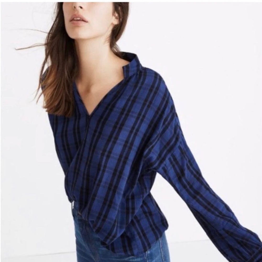 Madewell Buffalo Plaid Highroad Popover Shirt